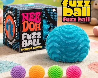NeeDoh Wonder Waves Fuzz Ball | Sensory Squishy Fidget Toy for Kids, Adults