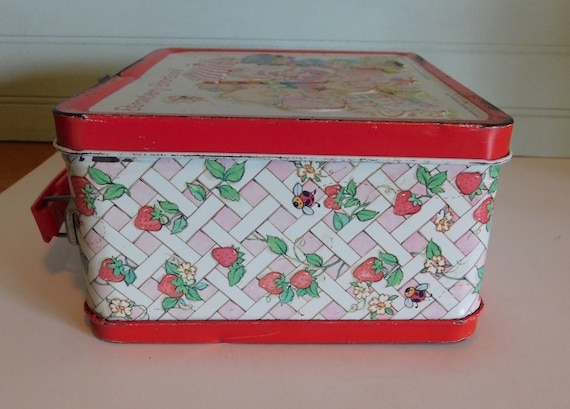 Strawberry Shortcake Metal Lunch Box, 1981, no th… - image 6