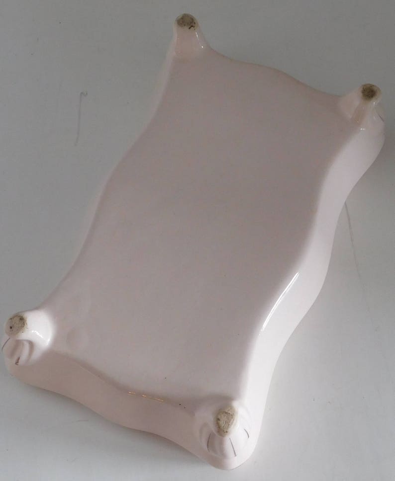 Pink flower and pearl like decorated Jewelry Box Dish