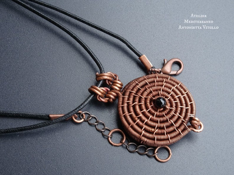 Wire Wrapped Locket Necklace Copper Locket Pendant Necklace. Etsy