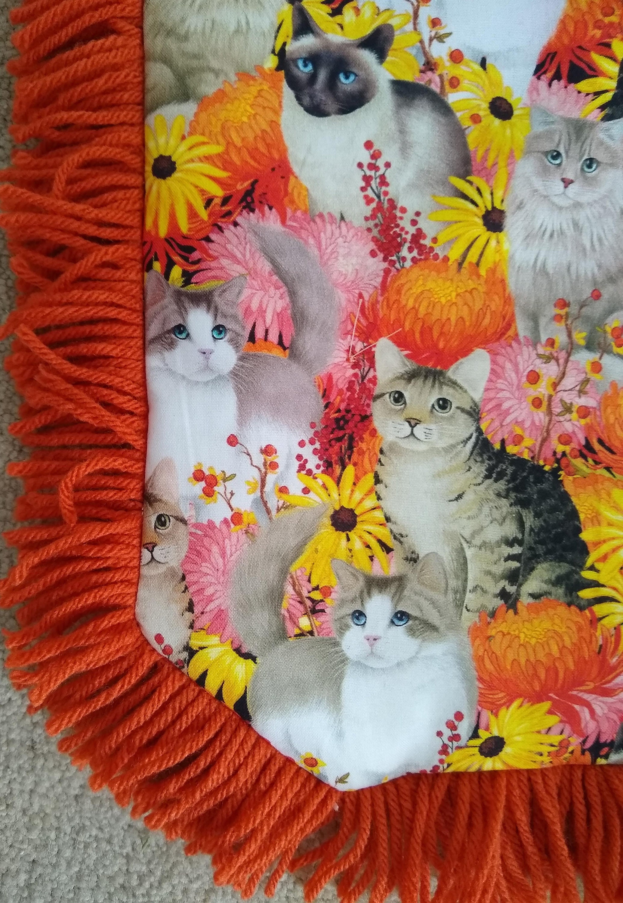 Catnip Crinkle Mat Almohada de cama de juguete Cats Etsy