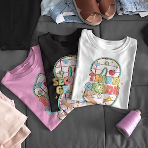 Back to School Bundle PNG, Preppy Teacher First Day of School Shirt Design, Colorful Coquette Sublimation, Pre-k 1st/2nd/3rd/4th Grade
