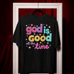God is Good PNG: Christian Quote, Bible Verse Art (Digital Download