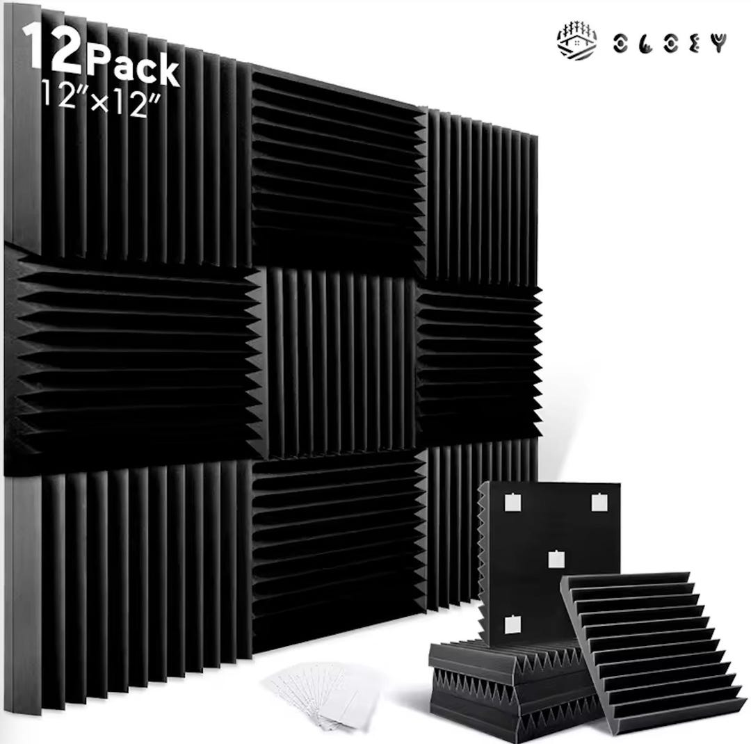 Premium Acoustic Foam Panels X12 - Etsy