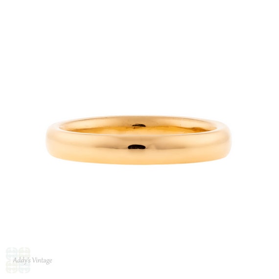 Antique 22ct 22k Ladies Wedding Ring, Size K.5 / … - image 2