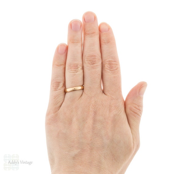 Antique 22ct 22k Ladies Wedding Ring, Size K.5 / … - image 5