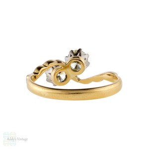 Toi Et Moi Diamond Engagement Ring Vintage 18ct Gold Stylish - Etsy