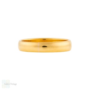 Vintage vigselring i 22 karat guld, damring från 1950-talet, storlek M.5 / 6.5 (3.7 g).