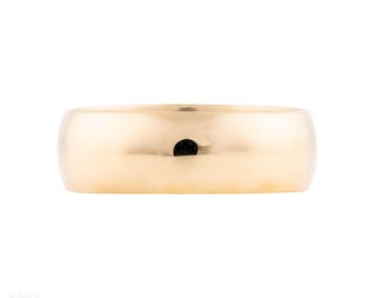 Vintage 1960s Men's 9ct Yellow Gold Wedding Ring, Size T.5 / 10.