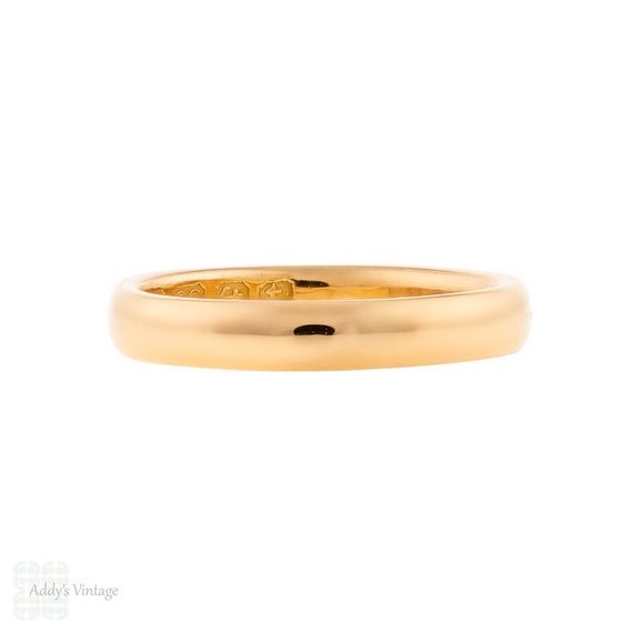 Antique 22ct 22k Ladies Wedding Ring, Size K.5 / … - image 1