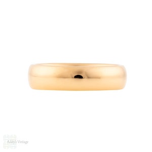 1920s Classic Vintage 22ct Gold Wedding Ring, Size M / 6.25 (8.1g)