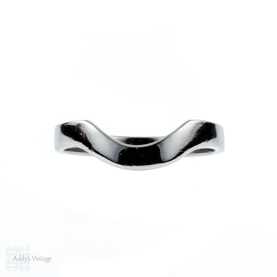 platinum wishbone wedding ring