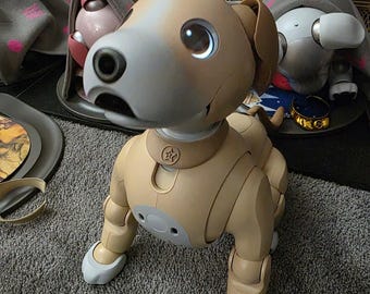 ヴィンテージ テクノ ロボット子犬用おもちゃ – シルバー