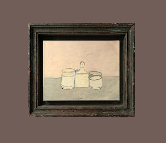 GIORGIO MORANDI - oil painting very rare on canvas