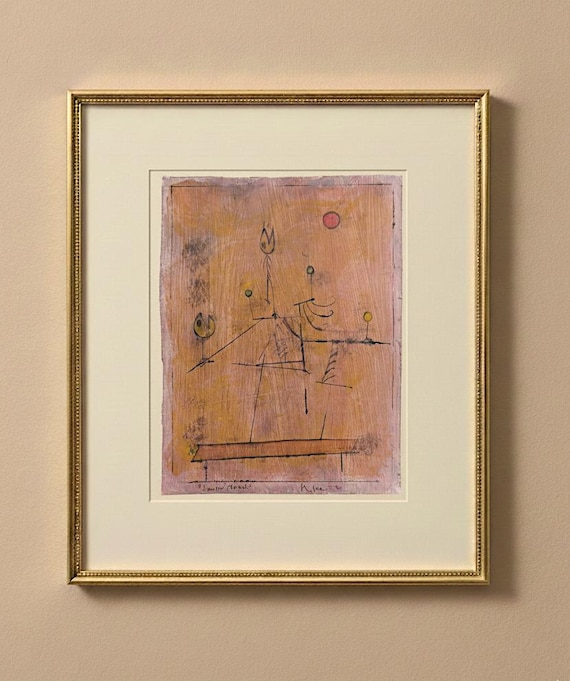 PAUL KLEE - watercolor drawing - Bauhaus drawing