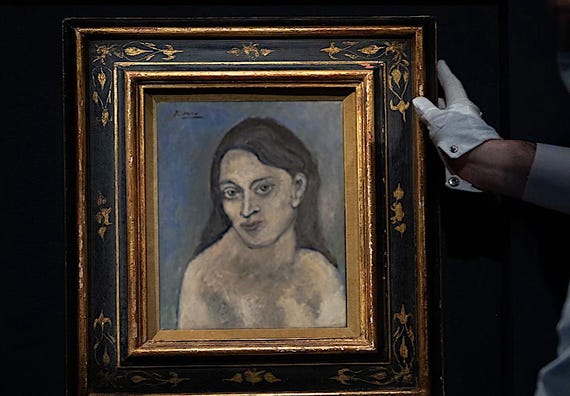 PABLO PICASSO - oil painting on canvas