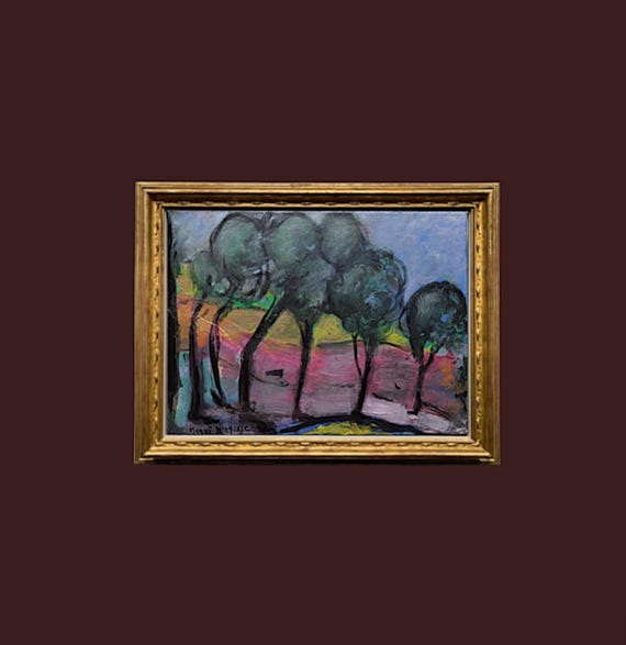 HENRI MATISSE - oil painting on canvas - signed