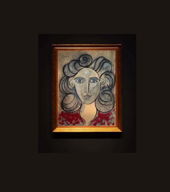 Rare Picasso Sketch – French Drawing, Modernist Fine Art Collectible