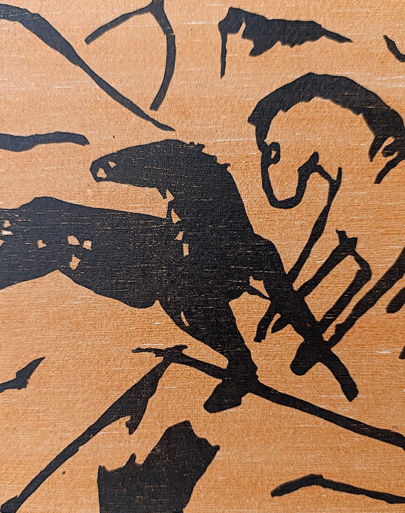 FRANZ MARC - 2-color woodcut