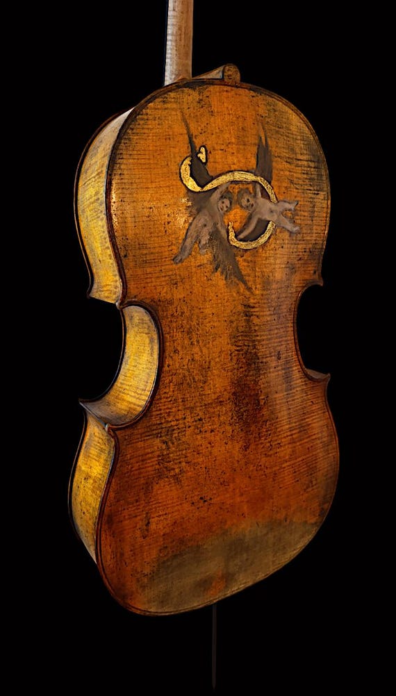 VIOLONCELLO labeled -Joannes Babtista Guadagnini
