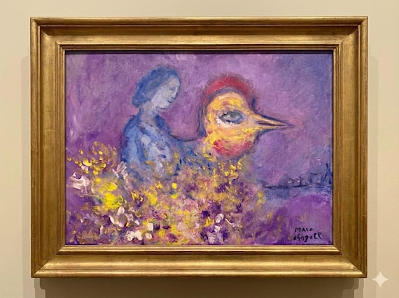 MARC CHAGALL - very rare oil painting on canvas