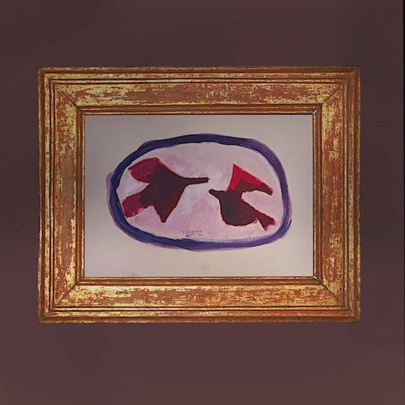 Rare GEORGES BRAQUE Oilsketch – French drawing, Modernist Fine Art Collectible