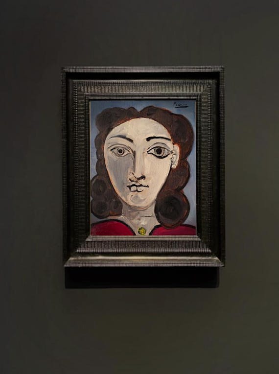 PABLO PICASSO - oil painting on canvas