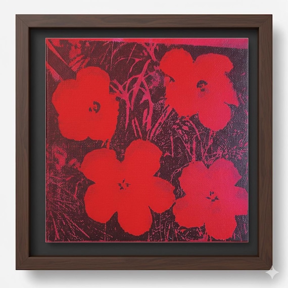 ANDY WARHOL - silkscreen - canvas - silkscreen on canvas