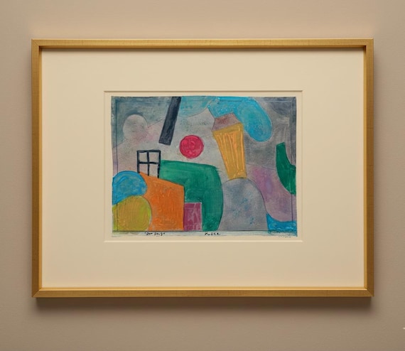 PAUL KLEE - watercolor drawing - Bauhaus drawing