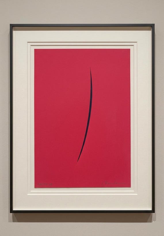 LUCIO FONTANA - Edition Collage cardboard signed unique art piece