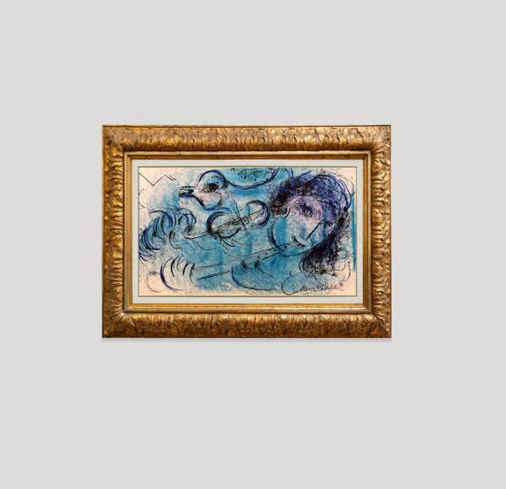 Marc Chagall hand-signed original lithograph - Mourlot 197