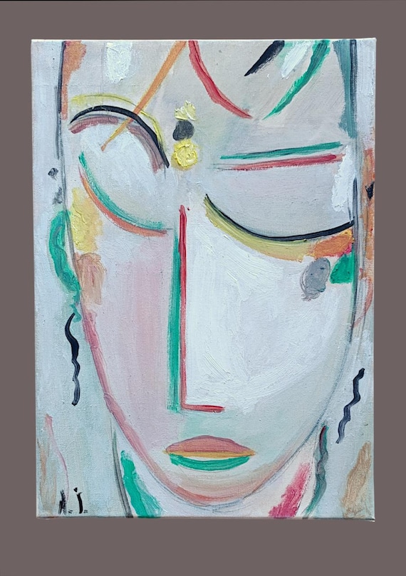 Alexei von Jawlenski - beautifull fine portrait with signature Jawlenski