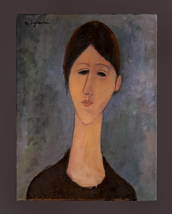 AMADEO MODIGLIANI - oil painting on canvas