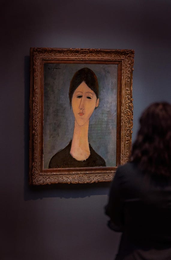 AMADEO MODIGLIANI - oil painting on canvas