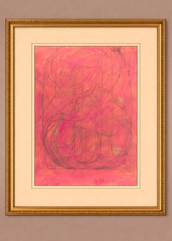 JASPER JOHNS - oil on paper - signed and dated