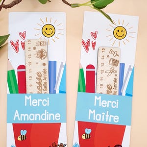 Lehrergeschenk | Atsem | Meister | Anpassbares Holzlineal | Jahresende | Danke Lehrer | Dankeschön-Geschenk