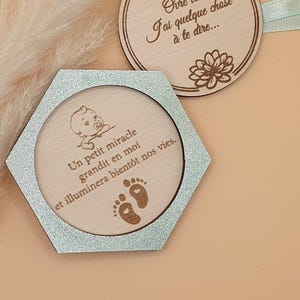 Annonce grossesse, surprise personnalisée, Papa, Papi, Mamie, Tata, Tonton