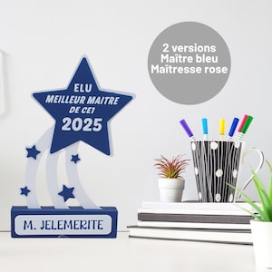 Regalo personalizado para profesor | Maestro de escuela | Regalo de fin de año | Trofeo