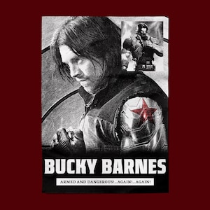Bucky Barnes A4 Poster | Fan Art