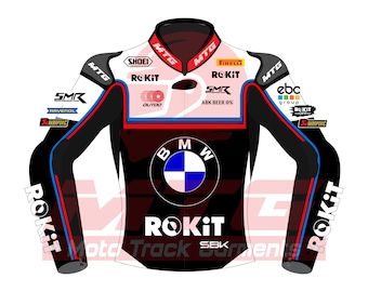 Chaqueta de cuero BMW Racing Toprak Razgatlioglu Chaqueta de motociclista para hombre