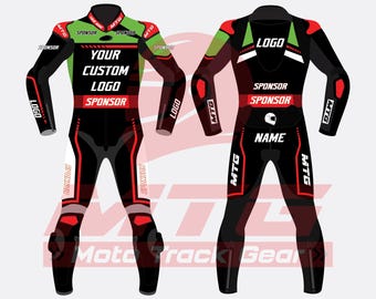 Jonathan Rea Kawasaki Race Style Motorcycle Suit – Custom Leather Racing Outfit for Track Riders