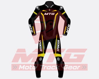 Hayabusa Leather Racing Suit, CE Armored Motorcycle Gear, Personalized Biker Wear, Men’s Track Outfit