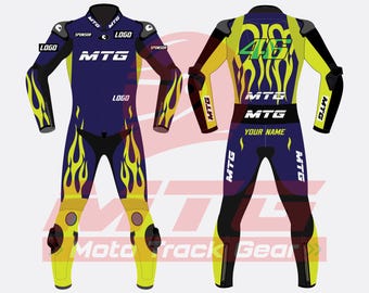 Motorbike Suit Custom Leather | One Piece Two Piece Racing for Men & Women