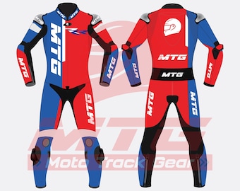 Honda Leather Racing Suit, Motorcycle Gear, Biker Outfit, Men’s Track Riding Suit