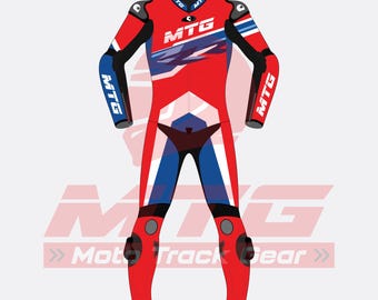 Custom Honda Leather Racing Suit – Motorbike Rider Gear, CE Armor