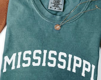 Comfort Colors Mississippi Shirt: Vintage State Pride Tee