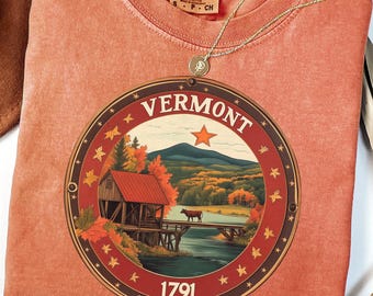 Vermont Landscape Barn T-Shirt: Comfort Colors® 100% Cotton Unisex Tee