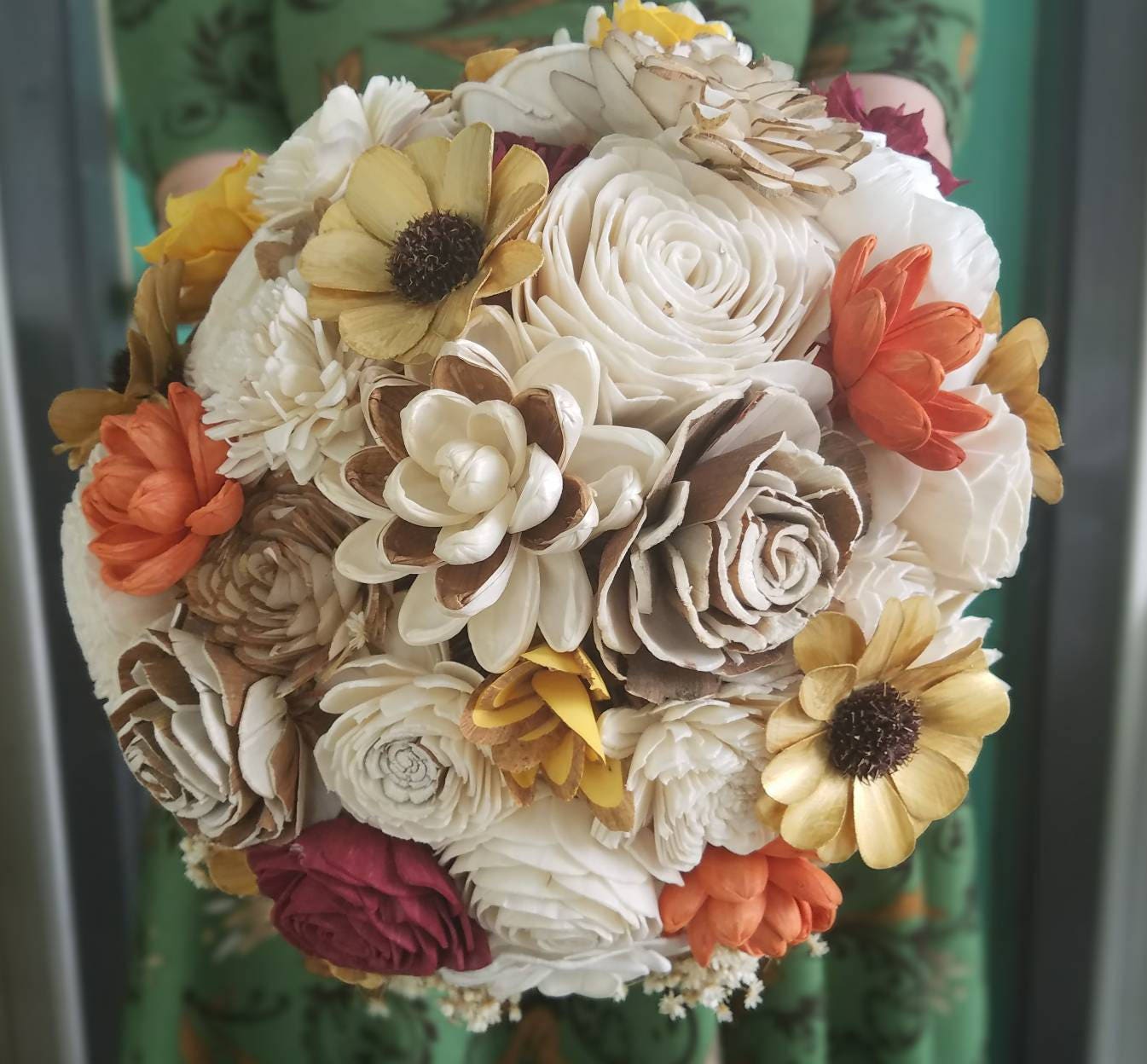 Neutral bouquet sola wood flowers wooden flower bouquet Etsy