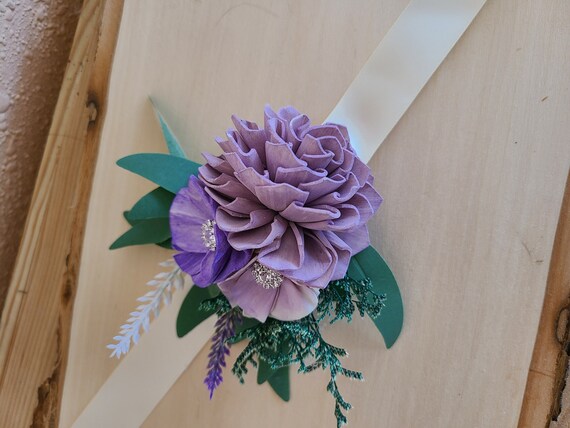 Ramillete de lavanda, ramillete de muñeca para madre, ramillete de