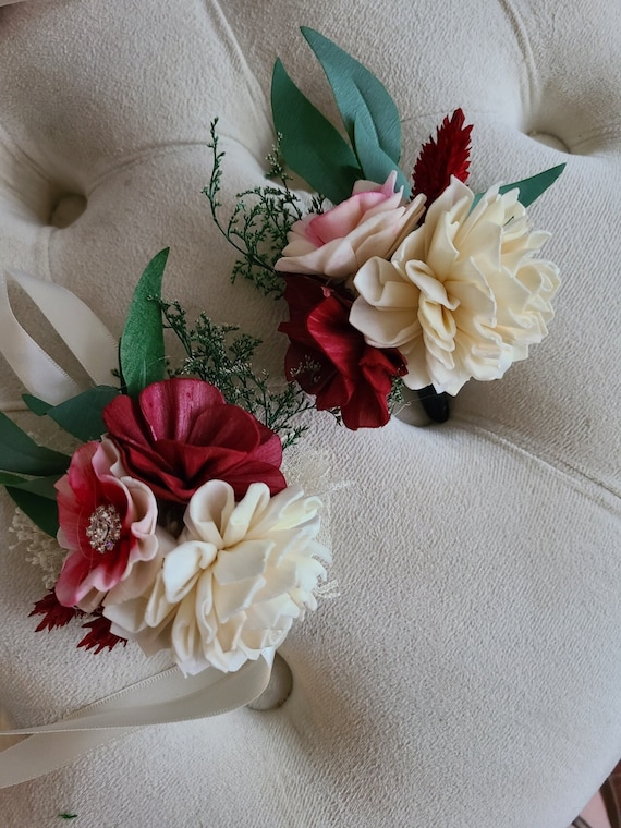 School Dance Flowers, Prom Boutonniere and Corsage, Wedding 